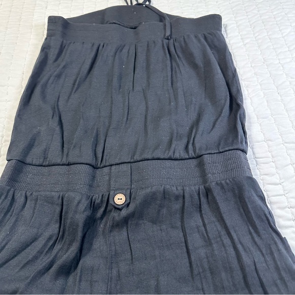 Rhapsody Neutral Black Sleeveless Romper with pockets - Picture 7 of 11